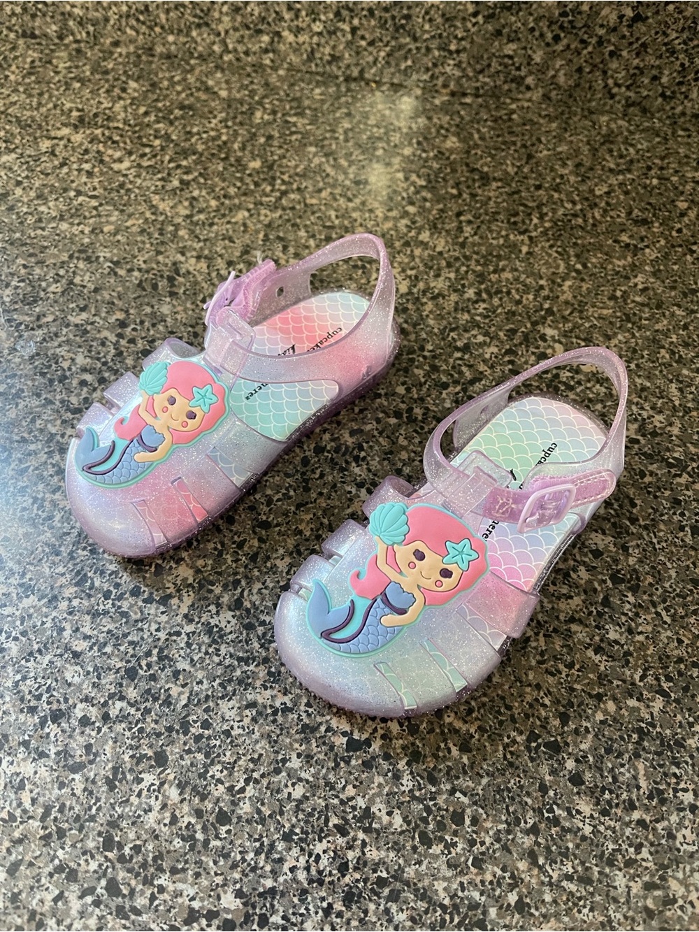 Cupcakes And Cashmere Kids Mermaid Sandals size 7